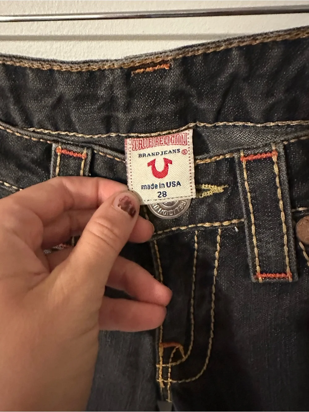 Vintage Y2K True Religion Becky low rise boot cut jeans black